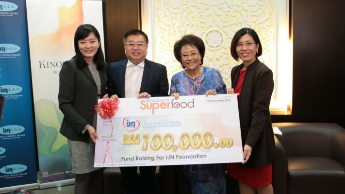Kinohimitsu捐献RM100K于国家心脏中心基金会